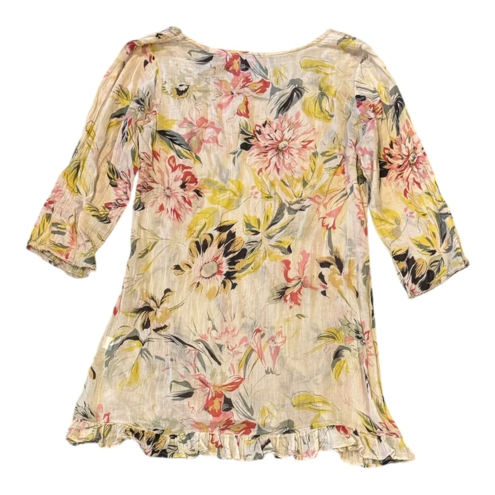 Karma Highway Cotton Boho Floral Top size S